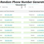 Random Phone Number Generator, generate multiple phones
