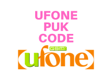 ufone puk code