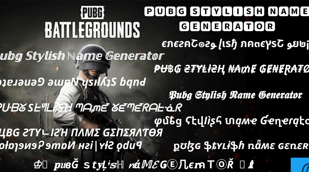 What is a PUBG stylish text generator?