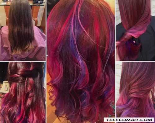 Violet Highlights With Red Streaks Purple Hair Will It Suit Me? Check Out These Fabulous Ideas