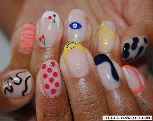 Mix and Match Pattern Nails Nail Art Ideas That Are Trendy In 2022 (Suitable For All Ages)