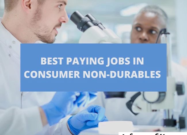 What do consumer non-durables jobs pay?