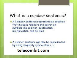 Understanding Number Sentences- telecombit.com