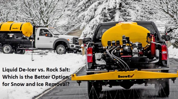 Liquid De-Icer vs. Rock Salt: Which is the Better Option for Snow and Ice Removal?