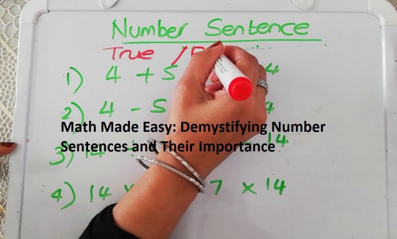 Math Made Easy: Demystifying Number Sentences and Their Importance