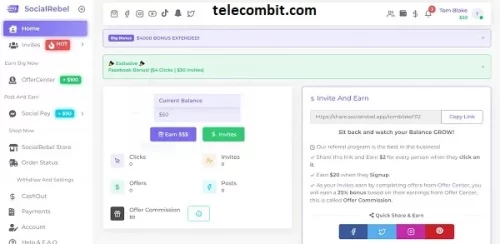 Features of Social Rebel Login-telecombit.com