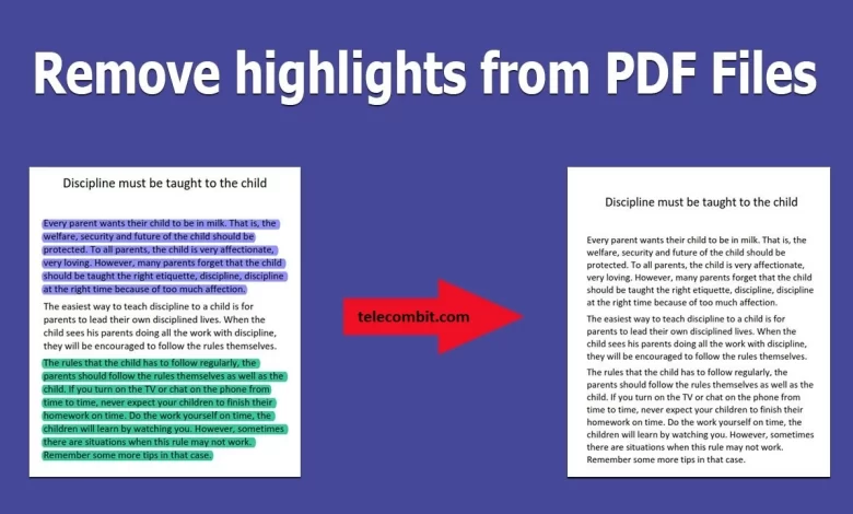 How to Easily Remove Highlights from PDF