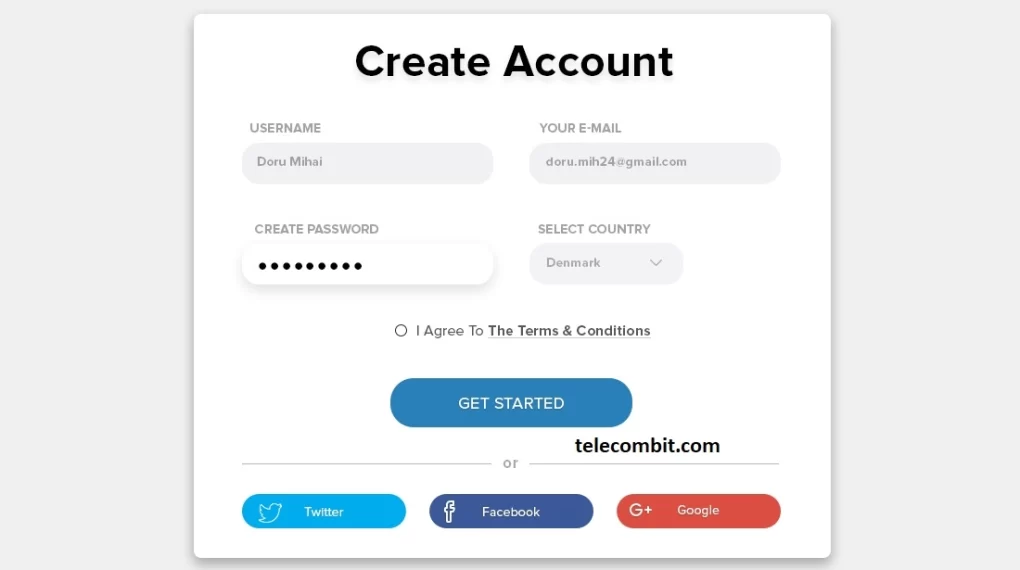 Making an Account-telecombit.com