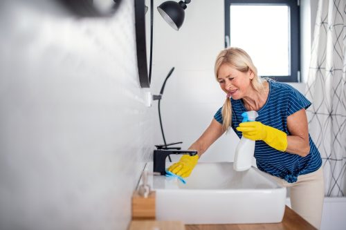 bathroom cleaner with bleach