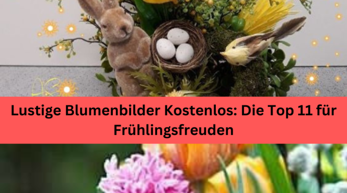 Lustige Blumenbilder Kostenlos: Die Top 11 für Frühlingsfreuden