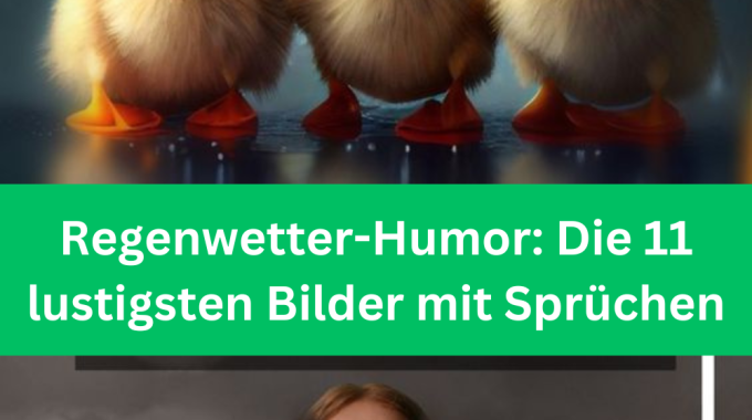 Regenwetter-Humor: Die 11 lustigsten Bilder mit Sprüchen