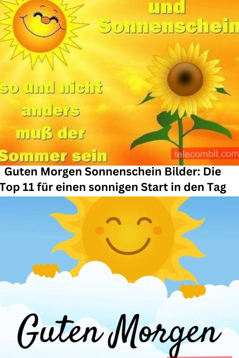 Guten Morgen Sonnenschein Bilder